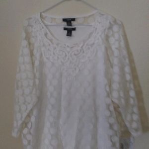 Alfani white blouse